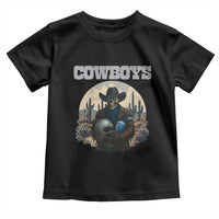 Skeleton Cowboy Football Player Toddler T Shirt Western Fan Gift - Wonder Print Shop