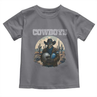 Skeleton Cowboy Football Player Toddler T Shirt Western Fan Gift - Wonder Print Shop