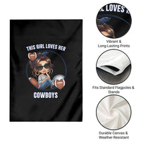 This Girl Loves Her Cowboys Garden Flag Game Day Gift For Fans - Wonder Print Shop