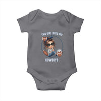 This Girl Loves Her Cowboys Baby Onesie Game Day Gift For Fans - Wonder Print Shop