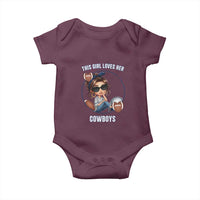This Girl Loves Her Cowboys Baby Onesie Game Day Gift For Fans - Wonder Print Shop