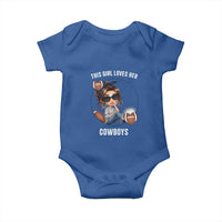 This Girl Loves Her Cowboys Baby Onesie Game Day Gift For Fans - Wonder Print Shop