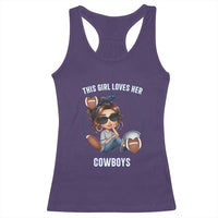This Girl Loves Her Cowboys Racerback Tank Top Game Day Gift For Fans - Wonder Print Shop