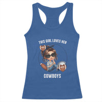 This Girl Loves Her Cowboys Racerback Tank Top Game Day Gift For Fans - Wonder Print Shop