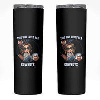 This Girl Loves Her Cowboys Skinny Tumbler Game Day Gift For Fans - Wonder Print Shop