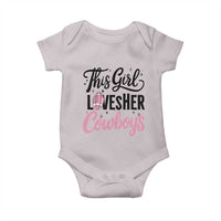 Funny Football Fan Gift Baby Onesie This Girl Loves Her Cowboys - Wonder Print Shop