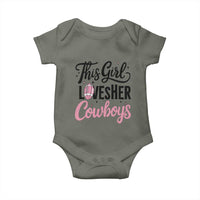 Funny Football Fan Gift Baby Onesie This Girl Loves Her Cowboys - Wonder Print Shop