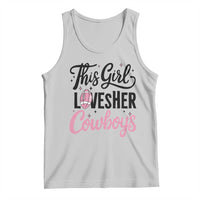 Funny Football Fan Gift Tank Top This Girl Loves Her Cowboys - Wonder Print Shop