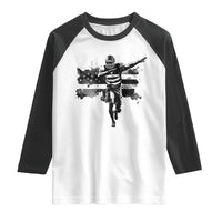 Patriotic Football Dab Raglan Shirt American Flag Sports Fan Gift - Wonder Print Shop