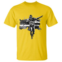 Patriotic Football Dab T Shirt American Flag Sports Fan Gift - Wonder Print Shop