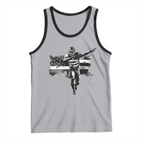 Patriotic Football Dab Tank Top American Flag Sports Fan Gift - Wonder Print Shop