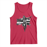 Patriotic Football Dab Tank Top American Flag Sports Fan Gift - Wonder Print Shop