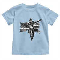 Patriotic Football Dab Toddler T Shirt American Flag Sports Fan Gift - Wonder Print Shop