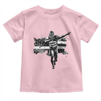 Patriotic Football Dab Toddler T Shirt American Flag Sports Fan Gift - Wonder Print Shop