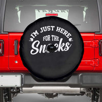 Funny Football Lover Spare Tire Cover Im Just Here For The Snacks - Wonder Print Shop
