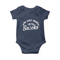Funny Football Lover Baby Onesie Im Just Here For The Snacks - Wonder Print Shop