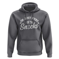 Funny Football Lover Hoodie Im Just Here For The Snacks - Wonder Print Shop