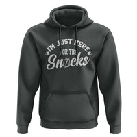 Funny Football Lover Hoodie Im Just Here For The Snacks - Wonder Print Shop