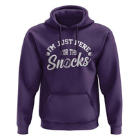 Funny Football Lover Hoodie Im Just Here For The Snacks - Wonder Print Shop