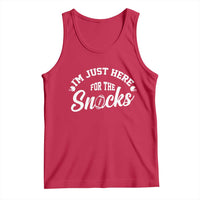 Funny Football Lover Tank Top Im Just Here For The Snacks - Wonder Print Shop