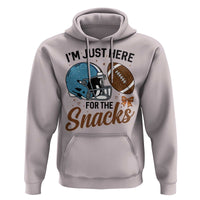 Im Just Here For The Snacks Hoodie Bow Football Lover - Wonder Print Shop