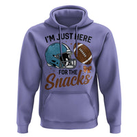 Im Just Here For The Snacks Hoodie Bow Football Lover - Wonder Print Shop
