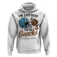 Im Just Here For The Snacks Hoodie Bow Football Lover - Wonder Print Shop