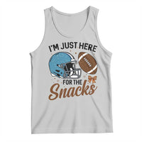 Im Just Here For The Snacks Tank Top Bow Football Lover - Wonder Print Shop