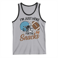 Im Just Here For The Snacks Tank Top Bow Football Lover - Wonder Print Shop