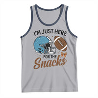 Im Just Here For The Snacks Tank Top Bow Football Lover - Wonder Print Shop