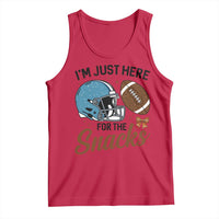 Im Just Here For The Snacks Tank Top Bow Football Lover - Wonder Print Shop