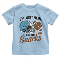 Im Just Here For The Snacks Toddler T Shirt Bow Football Lover - Wonder Print Shop