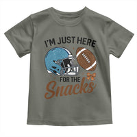 Im Just Here For The Snacks Toddler T Shirt Bow Football Lover - Wonder Print Shop