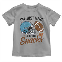 Im Just Here For The Snacks Toddler T Shirt Bow Football Lover - Wonder Print Shop