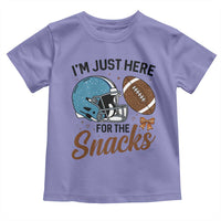 Im Just Here For The Snacks Toddler T Shirt Bow Football Lover - Wonder Print Shop