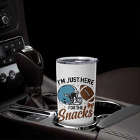 Im Just Here For The Snacks Tumbler Cup Bow Football Lover - Wonder Print Shop