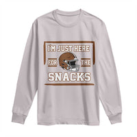 Im Just Here For The Snacks Long Sleeve Shirt Football Fan Gift - Wonder Print Shop