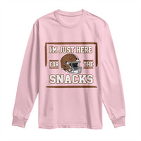Im Just Here For The Snacks Long Sleeve Shirt Football Fan Gift - Wonder Print Shop