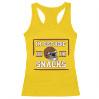 Im Just Here For The Snacks Racerback Tank Top Football Fan Gift - Wonder Print Shop