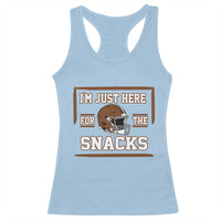 Im Just Here For The Snacks Racerback Tank Top Football Fan Gift - Wonder Print Shop