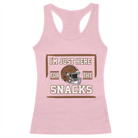 Im Just Here For The Snacks Racerback Tank Top Football Fan Gift - Wonder Print Shop