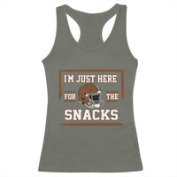 Im Just Here For The Snacks Racerback Tank Top Football Fan Gift - Wonder Print Shop