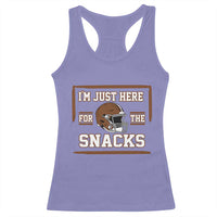 Im Just Here For The Snacks Racerback Tank Top Football Fan Gift - Wonder Print Shop