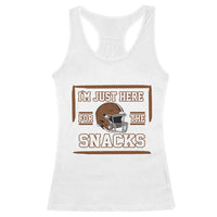Im Just Here For The Snacks Racerback Tank Top Football Fan Gift - Wonder Print Shop