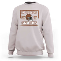 Im Just Here For The Snacks Sweatshirt Football Fan Gift - Wonder Print Shop