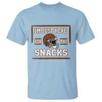 Im Just Here For The Snacks T Shirt Football Fan Gift - Wonder Print Shop