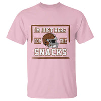 Im Just Here For The Snacks T Shirt Football Fan Gift - Wonder Print Shop