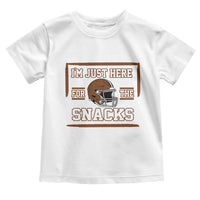 Im Just Here For The Snacks Toddler T Shirt Football Fan Gift - Wonder Print Shop