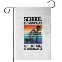 Student Football Fan Garden Flag Funny Importanter Quote Gift - Wonder Print Shop