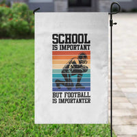 Student Football Fan Garden Flag Funny Importanter Quote Gift - Wonder Print Shop